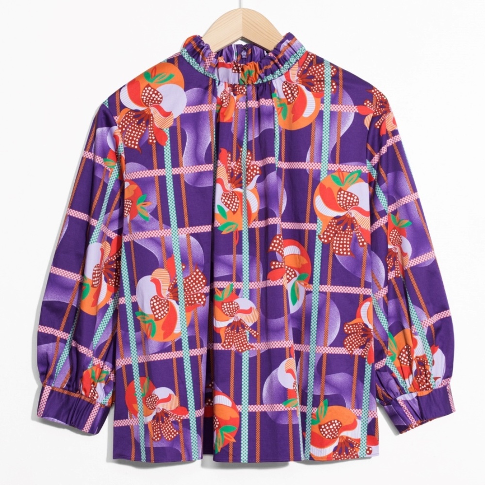 & Other Stories Purple Blouse